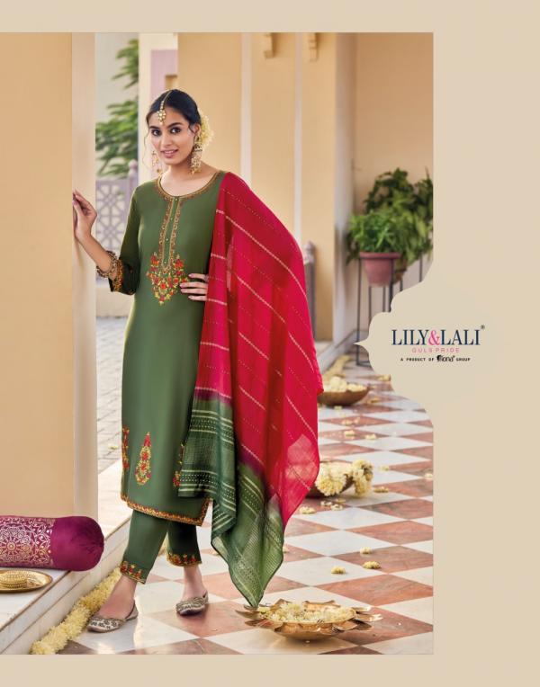 Lily And Lali Gulnaaz Fancy Silk Designer Exclusive Readymade  Collection